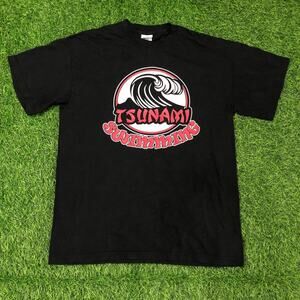 Men’s Black ‘Tsunami Swimming’ Graphic Tee